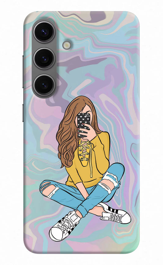 Selfie Girl Samsung S24 Plus Hard Case Back Cover by Casekaro