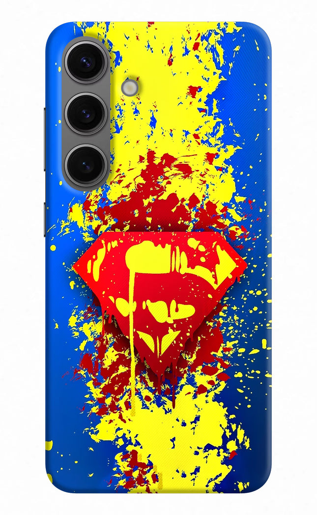 Superman logo Samsung S24 Plus Hard Case Back Cover by Casekaro