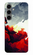 Fire Cloud Samsung S24 Plus Hard Case Back Cover by Casekaro