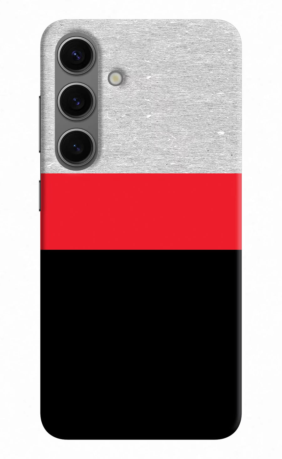 Tri Color Pattern Samsung S24 Plus Back Cover, Hard case
