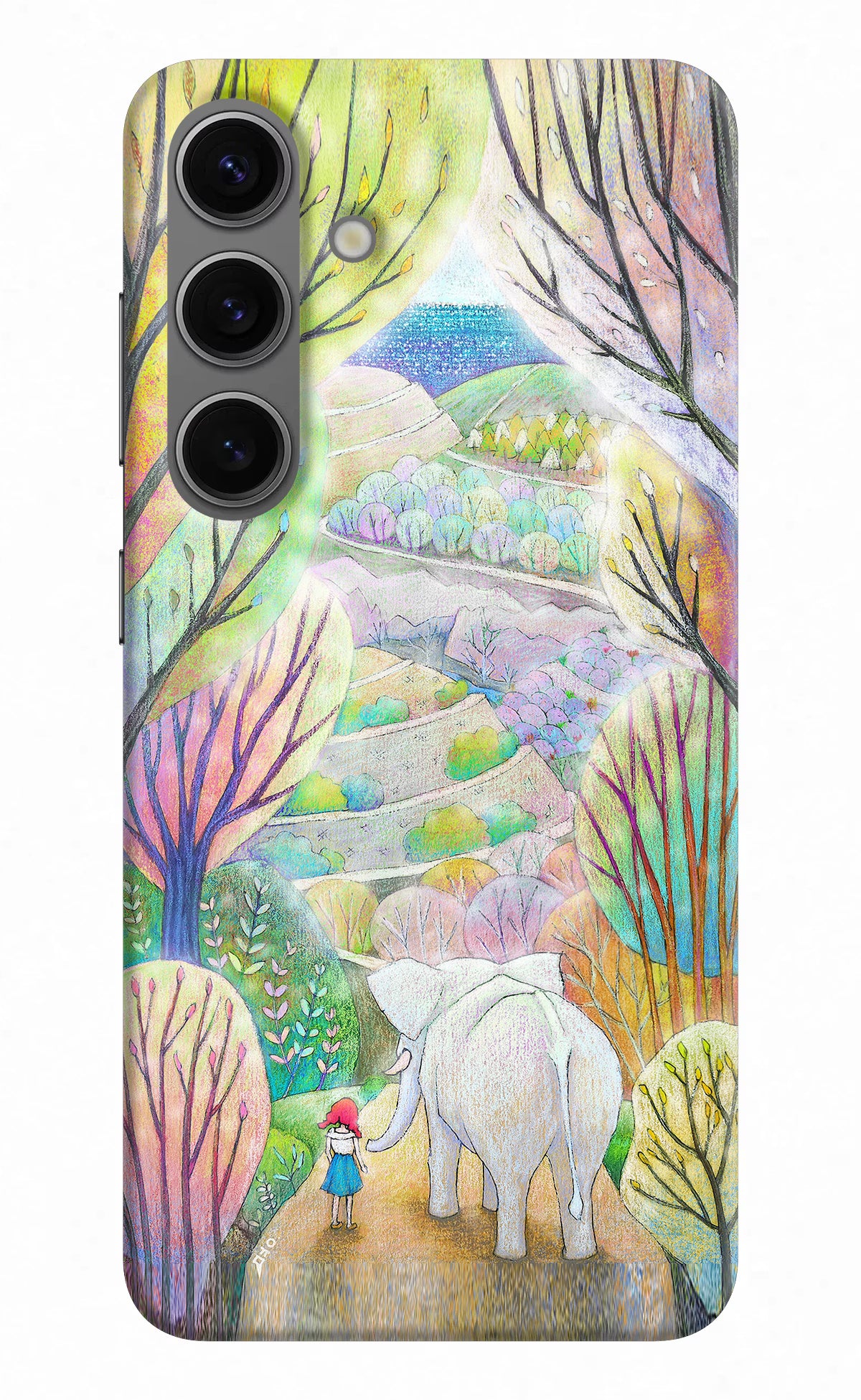 Nature Painting Samsung S24 Plus Hard Case Back Cover by Casekaro