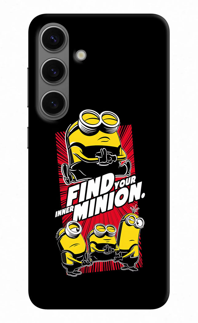 Find your inner Minion Samsung S24 Plus Hard Case Back Cover by Casekaro