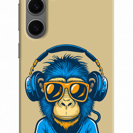 Monkey Headphone Samsung S24 Plus Hard Case Back Cover by Casekaro