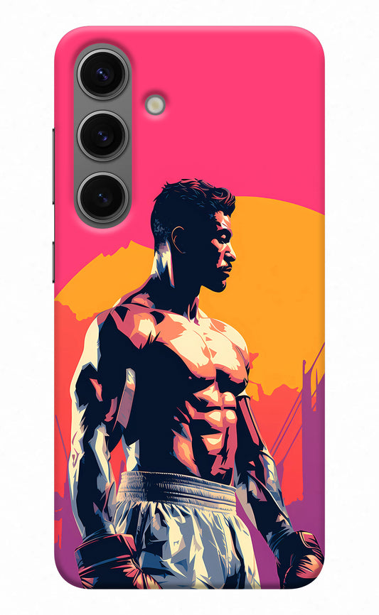 Sunset Warrior (AI Generated) Samsung S24 Plus Back Cover