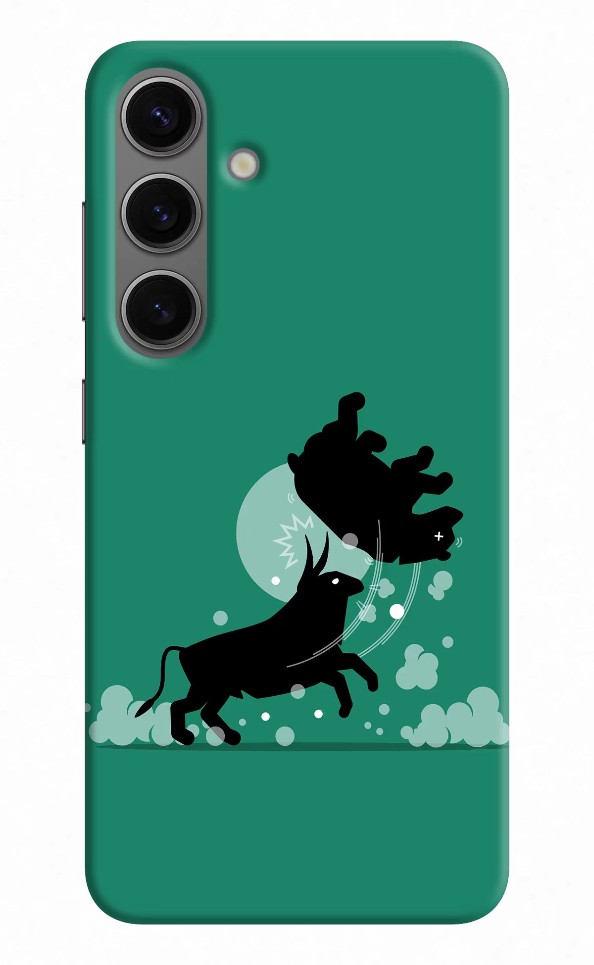 Bull Conqueror Samsung S24 Plus Hard Case Back Cover by Casekaro