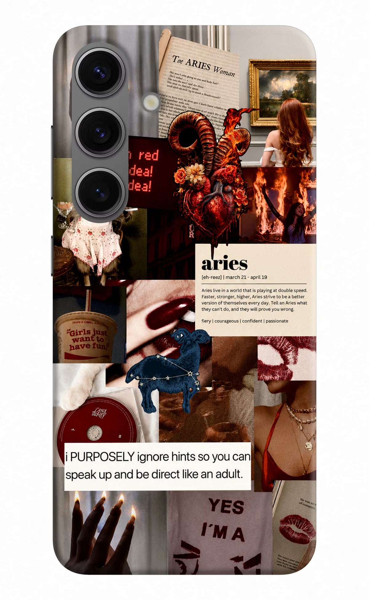 Zodiac Aries Samsung S24 Plus Back Cover