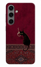 Midnight Cat Samsung S24 Plus Back Cover