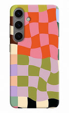 Wavy Grid Samsung S24 Plus Back Cover