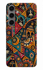 Folk Print Samsung S24 Plus Hard Case Back Cover by Casekaro