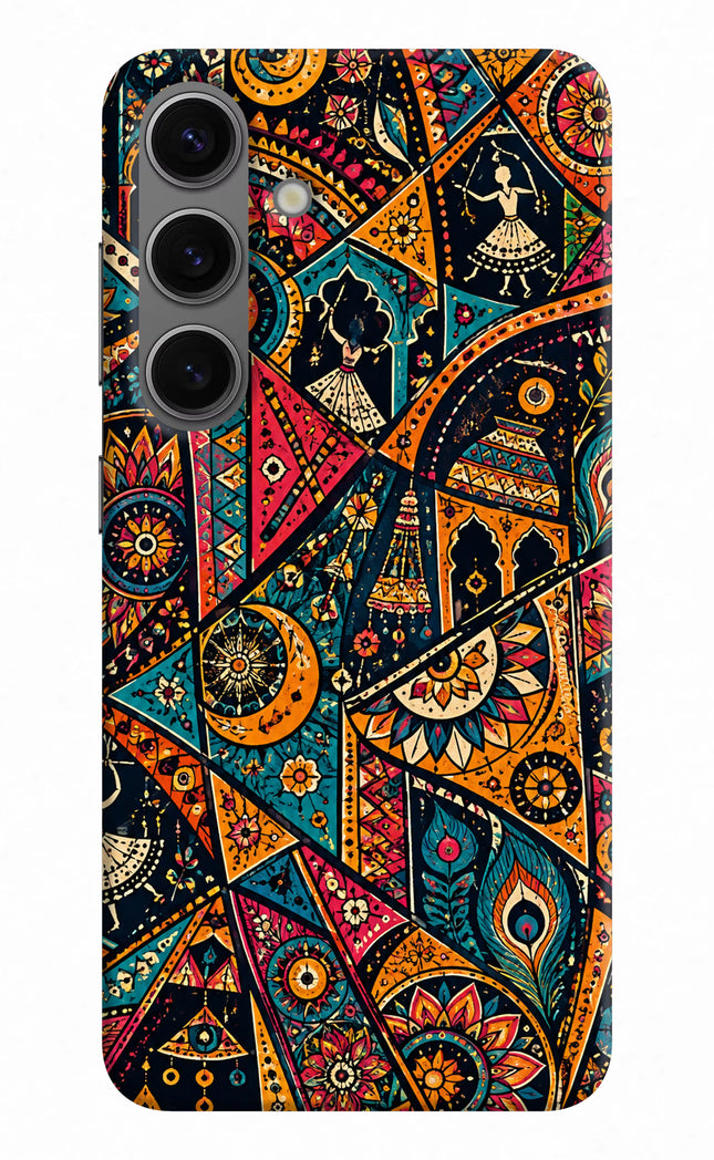 Folk Print Samsung S24 Plus Hard Case Back Cover by Casekaro