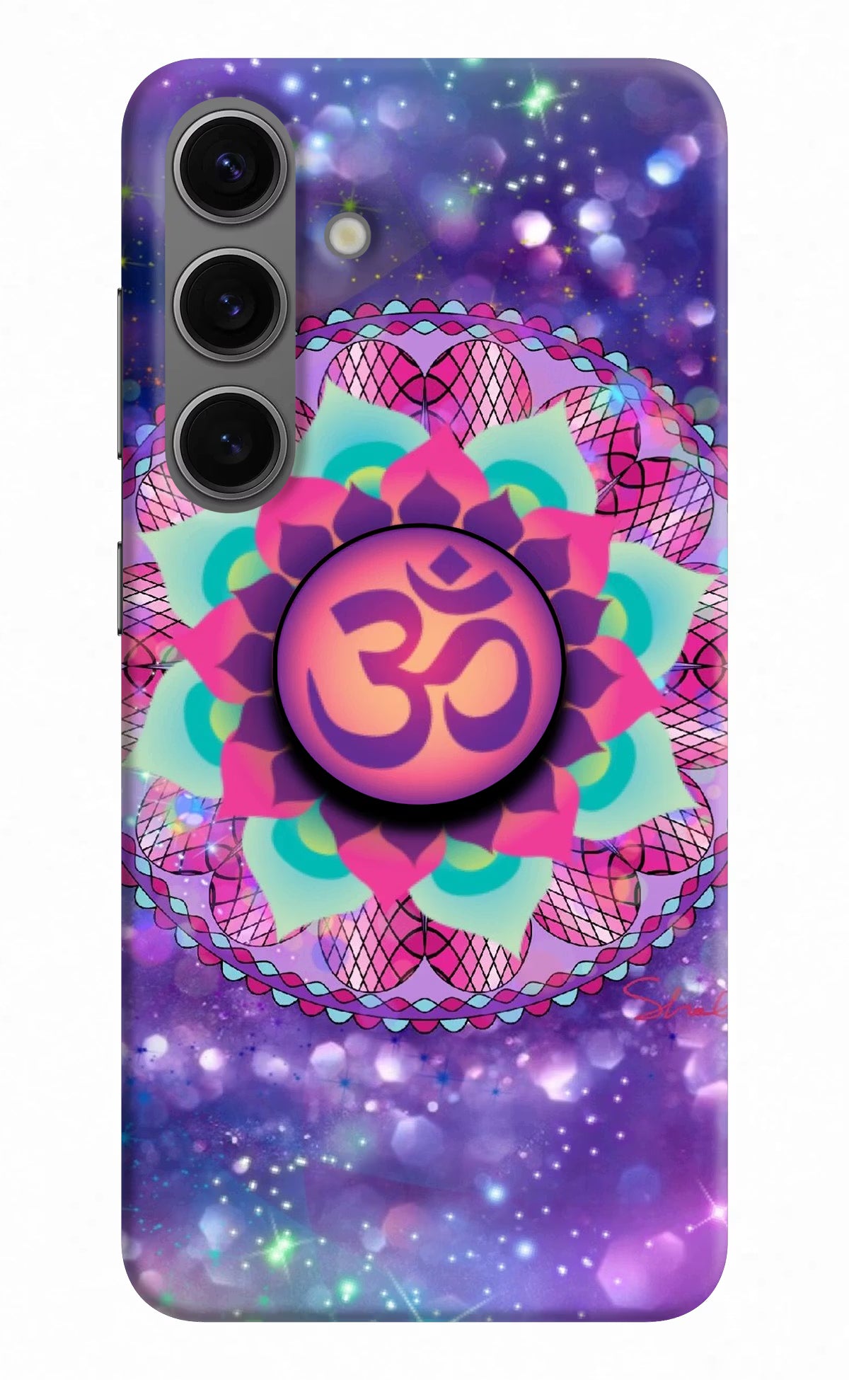 Om Purple Samsung S24 Plus Pop Case by Casekaro