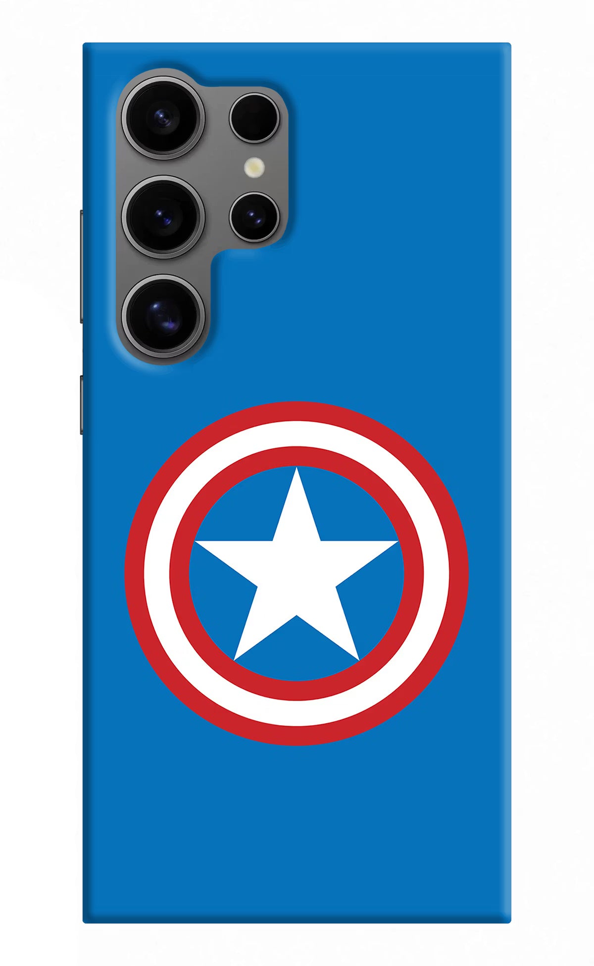 Captain America Logo Samsung S24 Ultra Hard Case Back Cover by Casekaro
