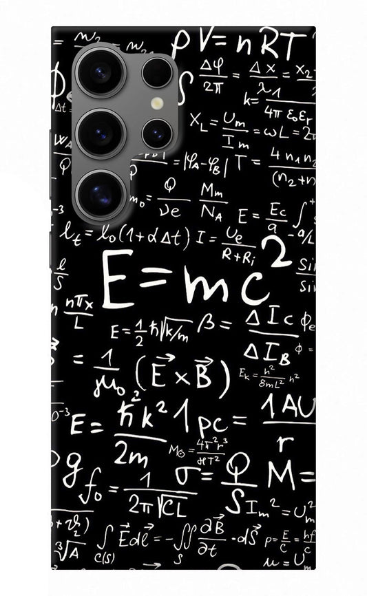 Physics Albert Einstein Formula Samsung S24 Ultra Back Cover