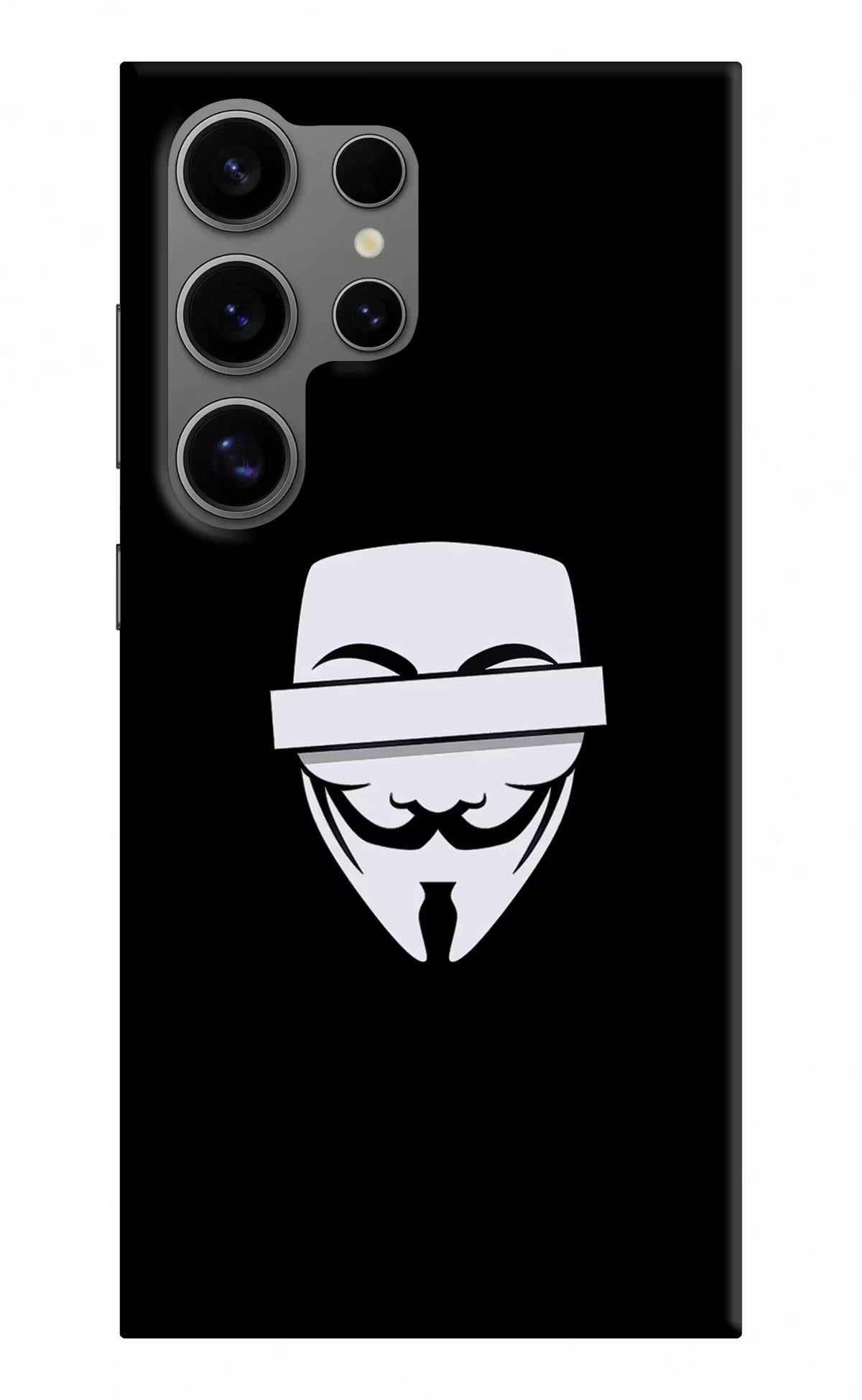 Anonymous Face Samsung S24 Ultra Hard Case Back Cover by Casekaro