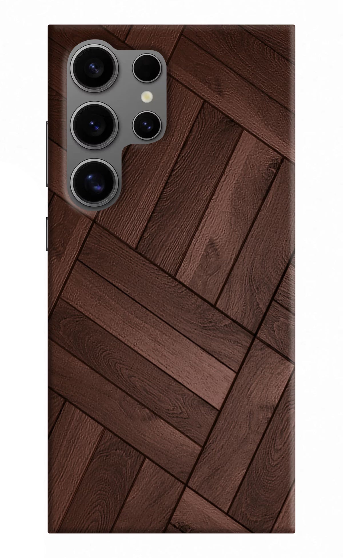 Wooden Texture Design Samsung S24 Ultra Hard Case Back Cover by Casekaro
