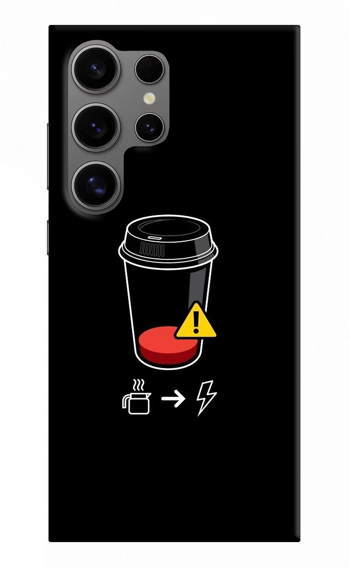 Coffee Samsung S24 Ultra Hard Case Back Cover by Casekaro