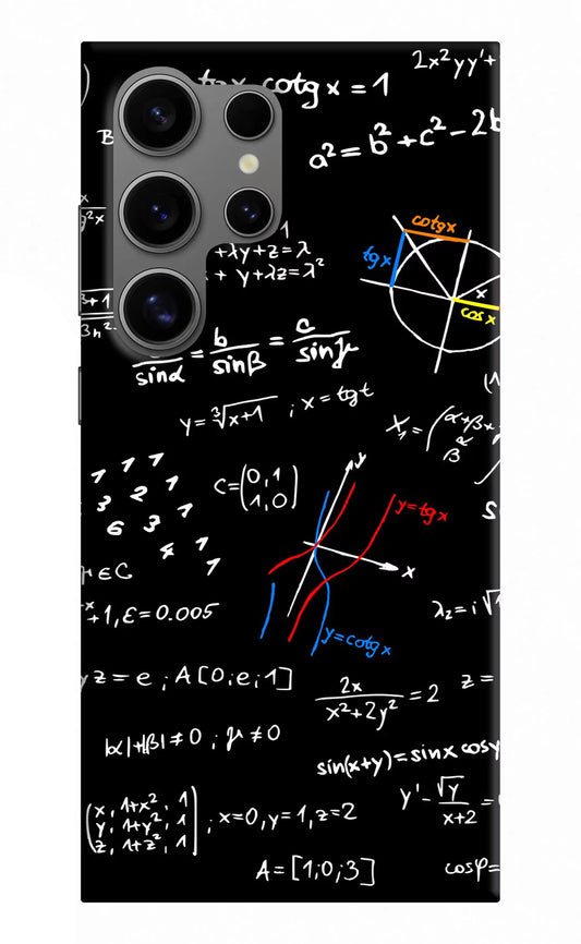 Mathematics Formula Samsung S24 Ultra Hard Case Back Cover by Casekaro