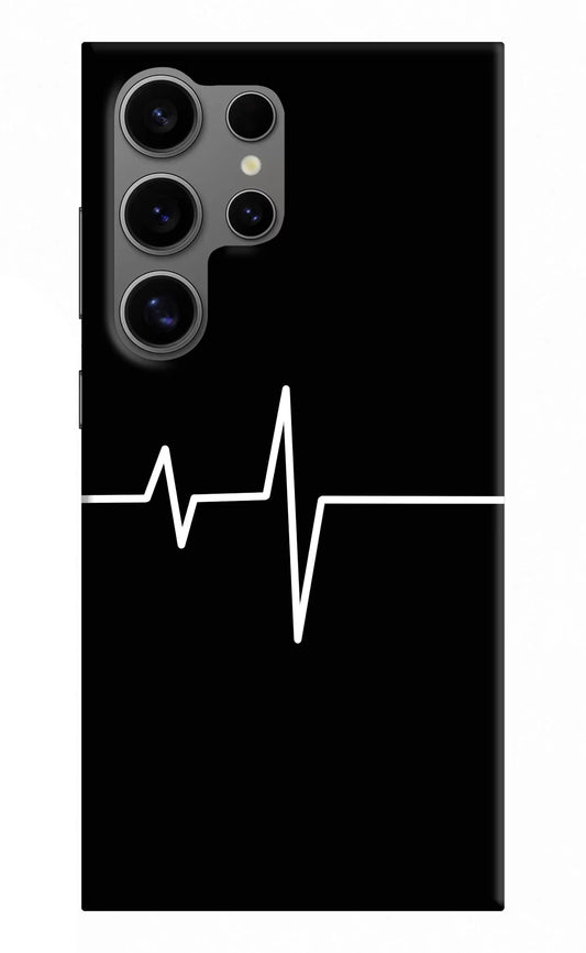 Heart Beats Samsung S24 Ultra Hard Case Back Cover by Casekaro