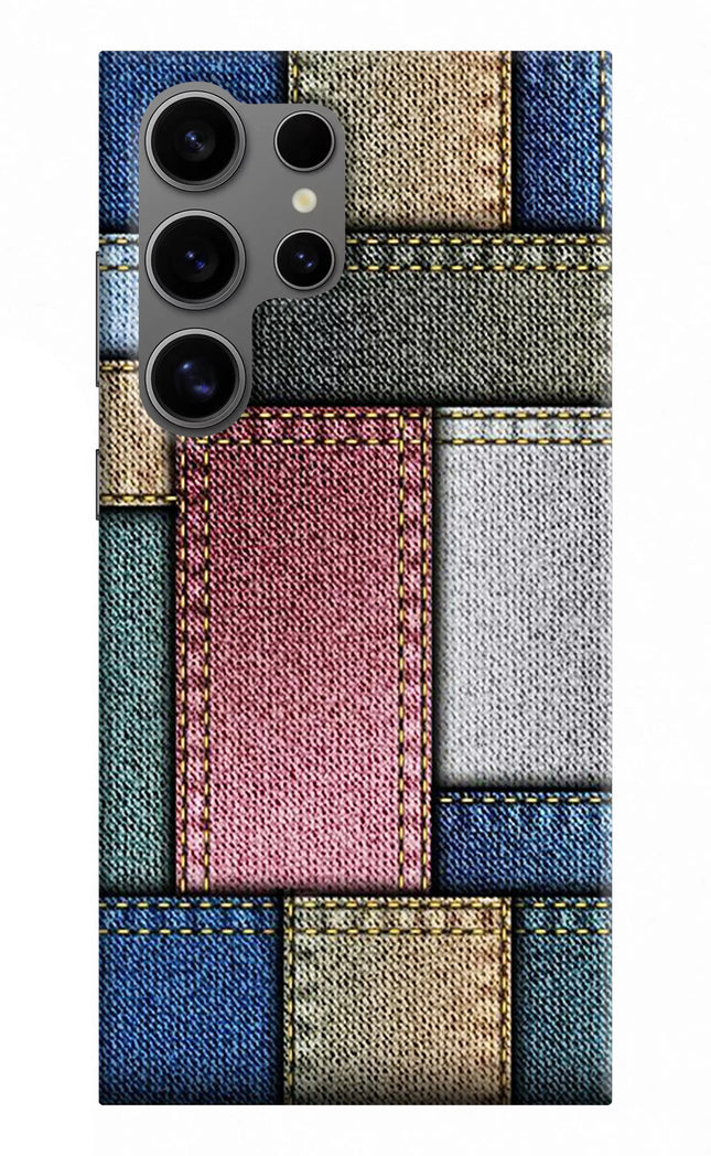 Multicolor Jeans Samsung S24 Ultra Hard Case Back Cover by Casekaro