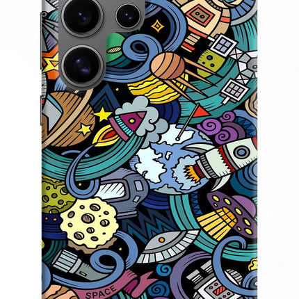 Space Abstract Samsung S24 Ultra Hard Case Back Cover by Casekaro