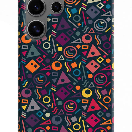 Geometric Abstract Samsung S24 Ultra Hard Case Back Cover by Casekaro