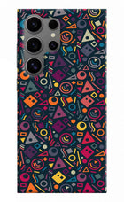 Geometric Abstract Samsung S24 Ultra Hard Case Back Cover by Casekaro