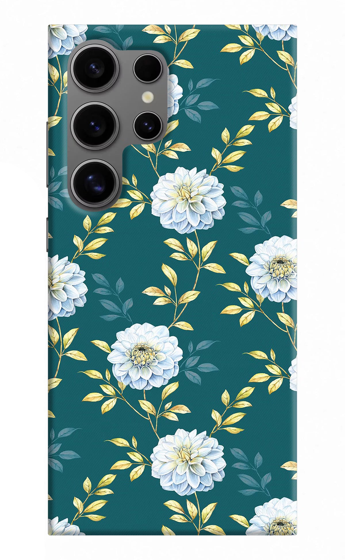 Flowers Samsung S24 Ultra Hard Case Back Cover by Casekaro