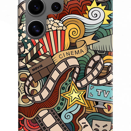 Cinema Abstract Samsung S24 Ultra Hard Case Back Cover by Casekaro