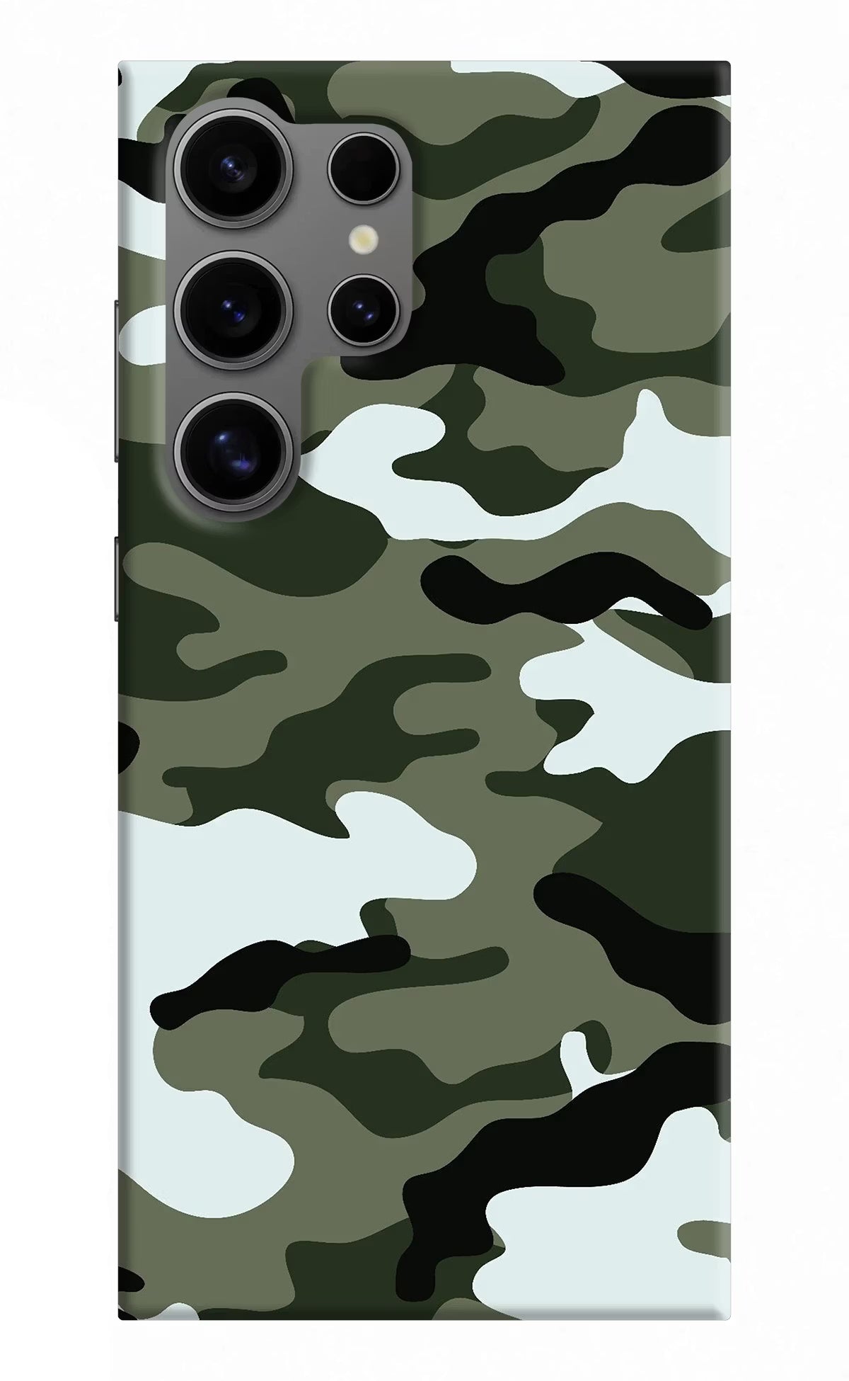 Camouflage Samsung S24 Ultra Hard Case Back Cover by Casekaro