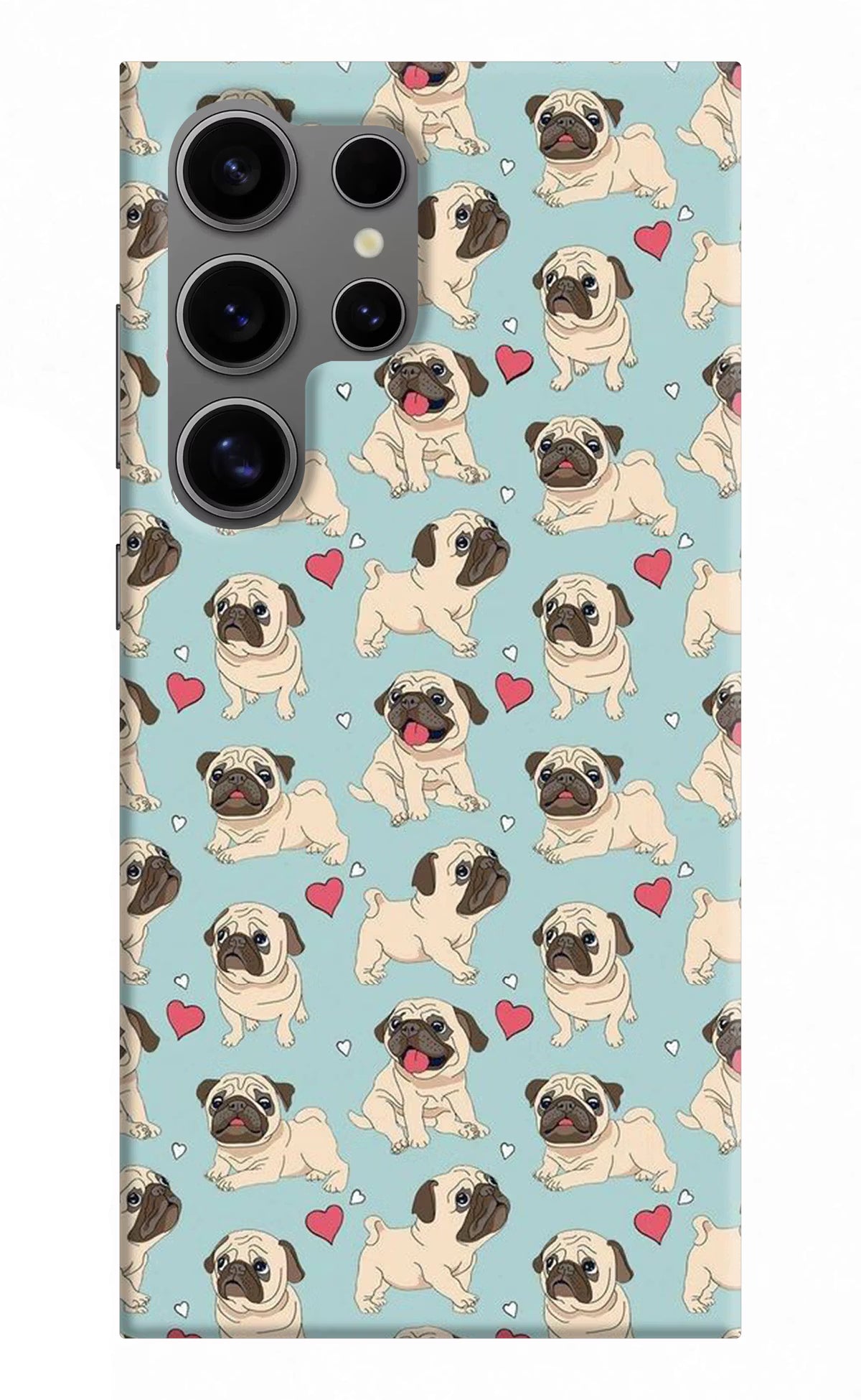 Pug Dog Samsung S24 Ultra Hard Case Back Cover by Casekaro