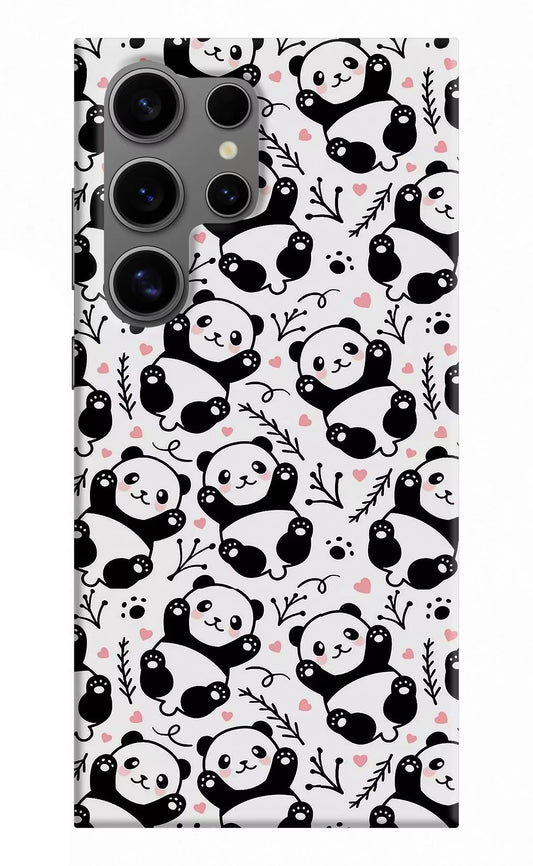 Cute Panda Samsung S24 Ultra Hard Case Back Cover by Casekaro
