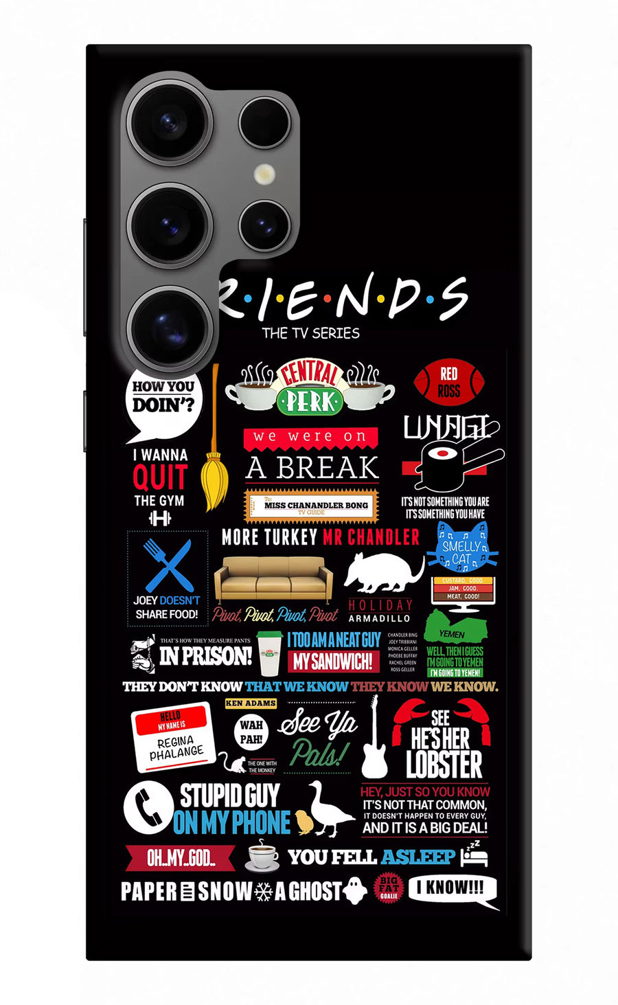 FRIENDS Samsung S24 Ultra Back Cover, Hard case