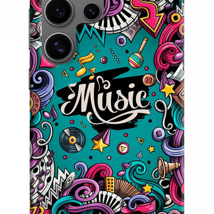 Music Graffiti Samsung S24 Ultra Hard Case Back Cover by Casekaro