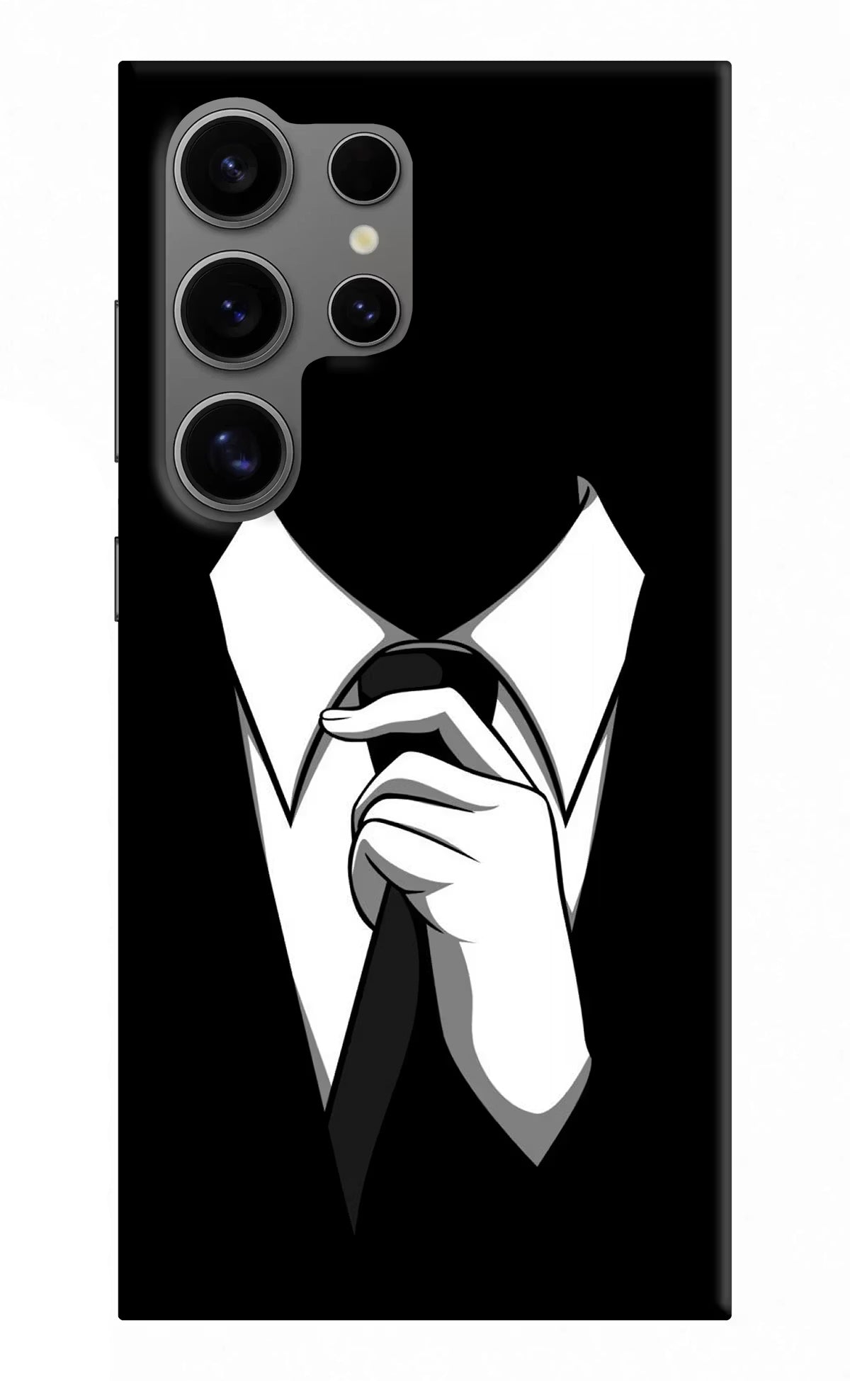 Black Tie Samsung S24 Ultra Hard Case Back Cover by Casekaro