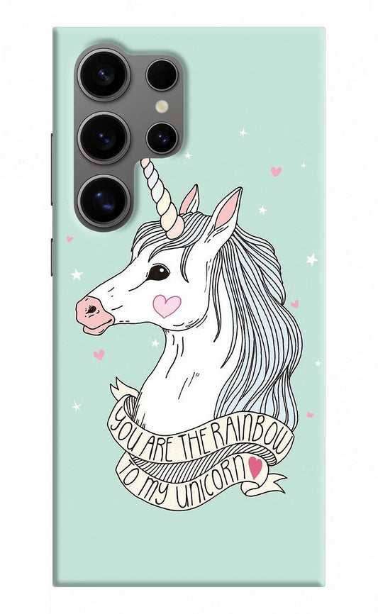 Unicorn Wallpaper Samsung S24 Ultra Hard Case Back Cover by Casekaro