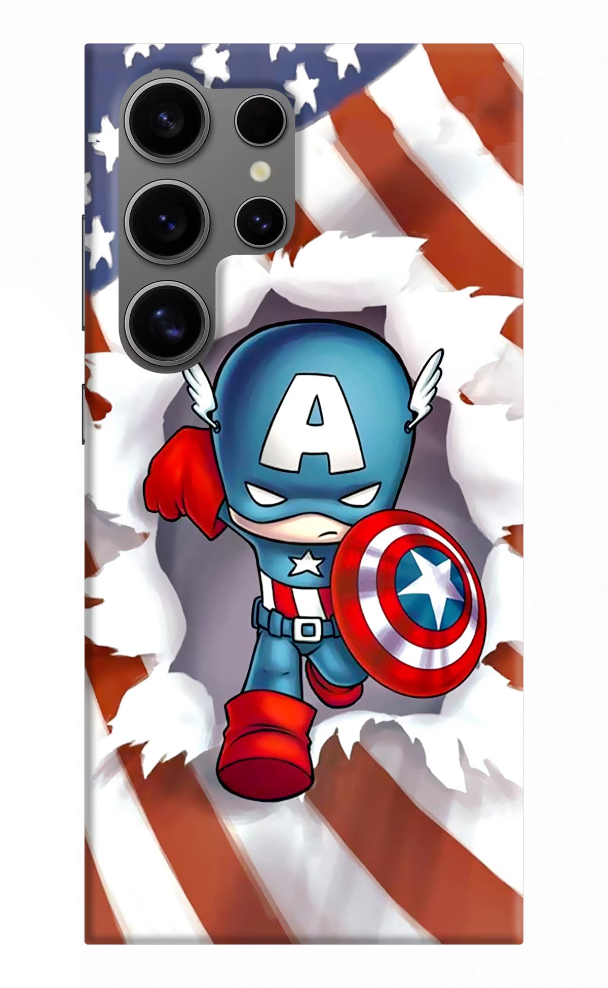 Captain America Samsung S24 Ultra Hard Case Back Cover by Casekaro