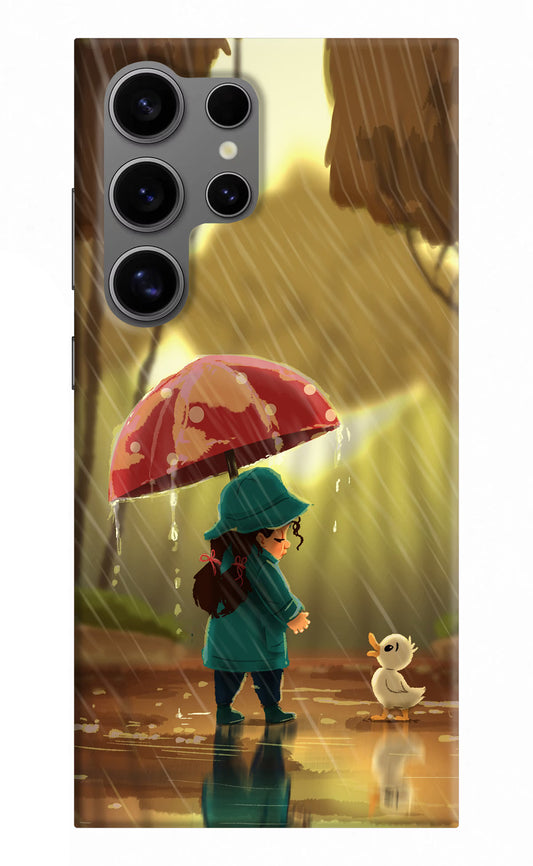 Rainy Day Samsung S24 Ultra Hard Case Back Cover by Casekaro