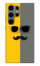 Sunglasses with Mustache Samsung S24 Ultra Hard Case Back Cover by Casekaro