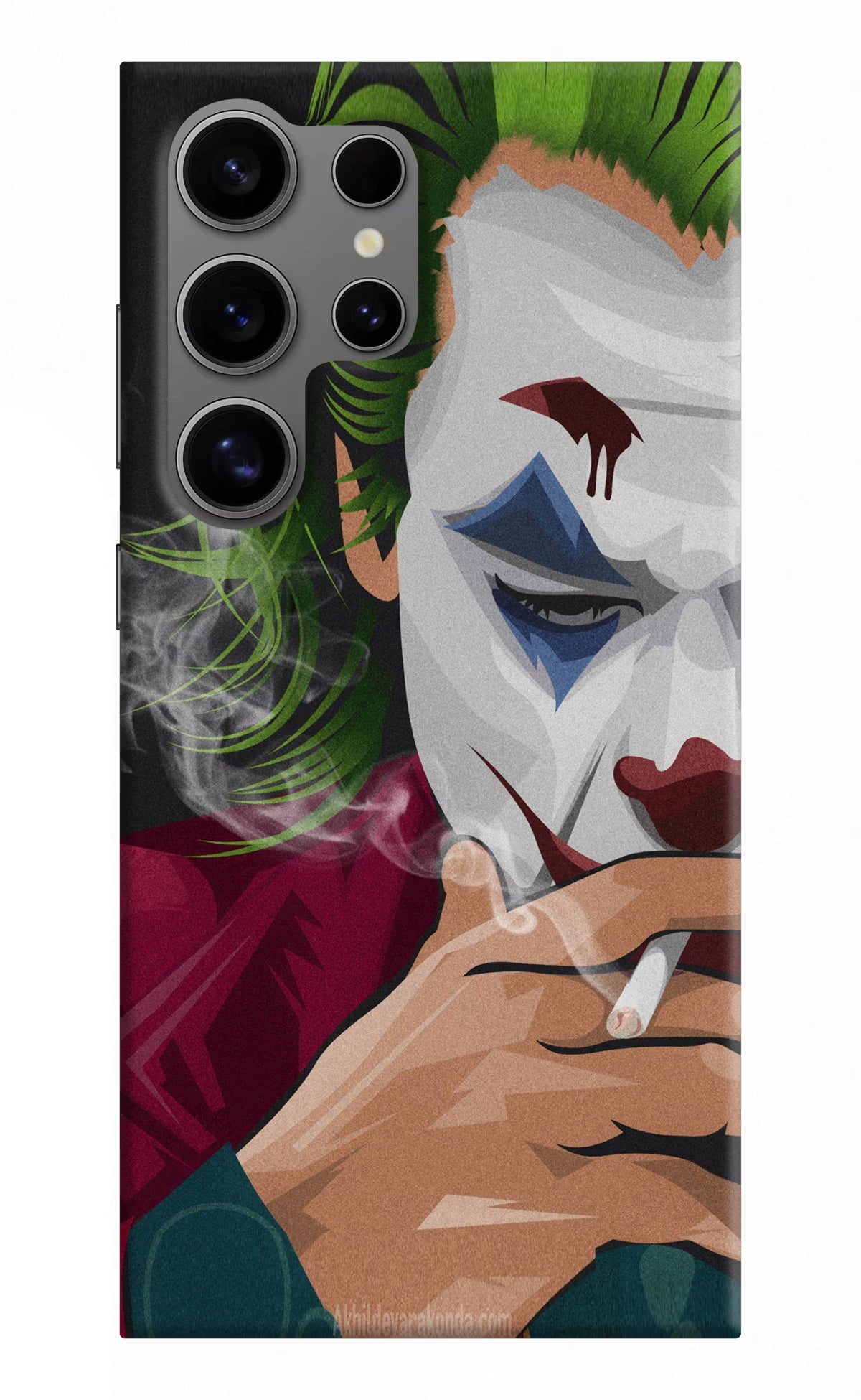 Joker Smoking Samsung S24 Ultra Hard Case Back Cover by Casekaro