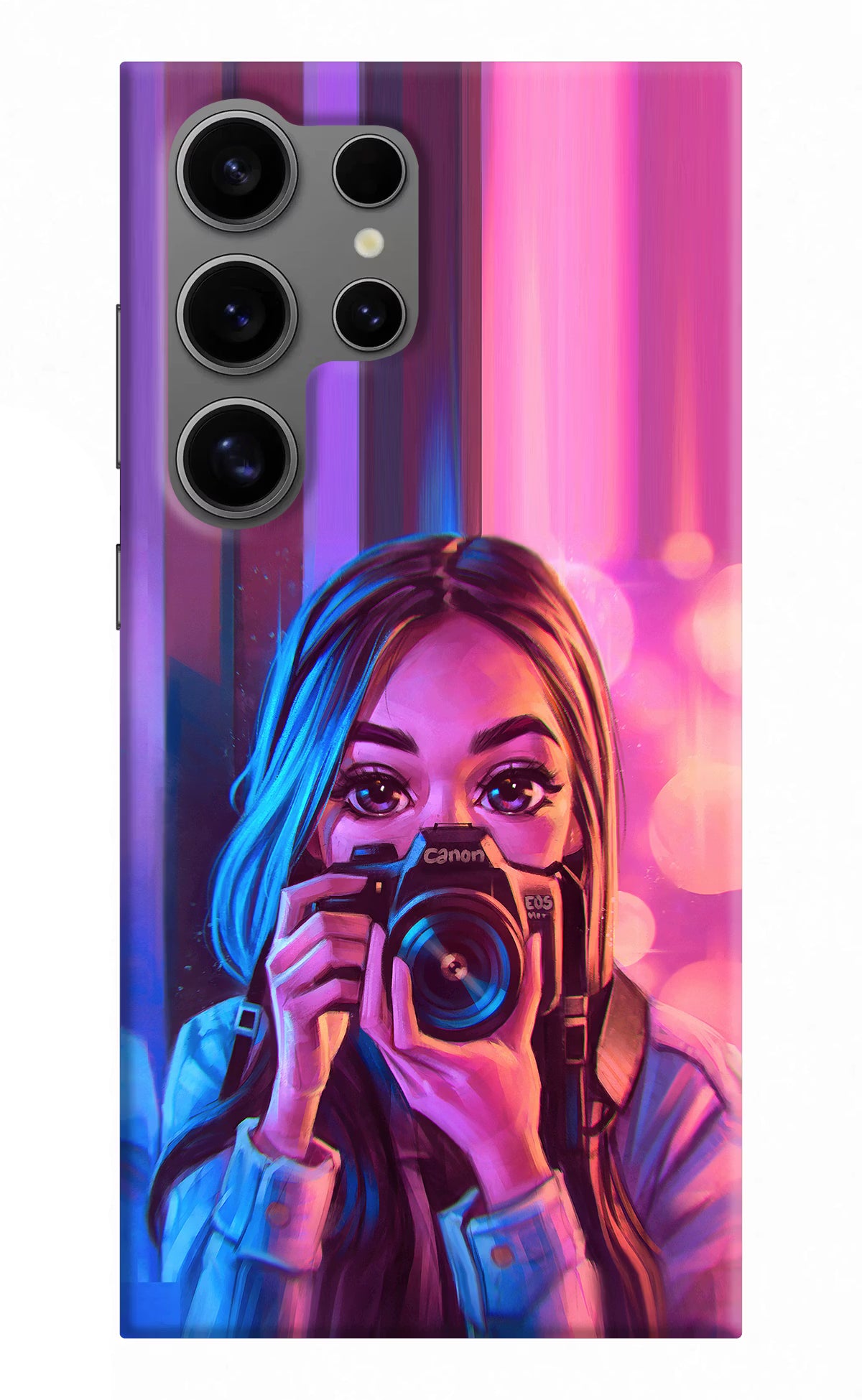 Girl Photographer Samsung S24 Ultra Hard Case Back Cover by Casekaro