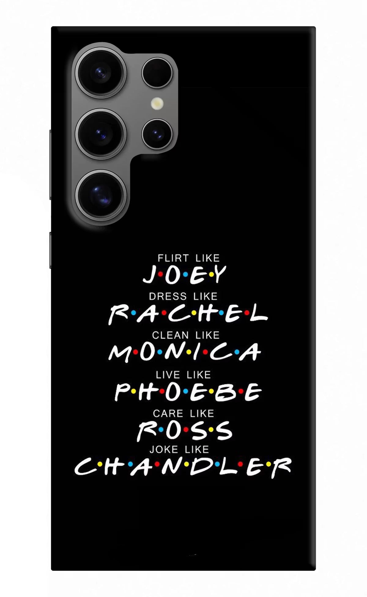 FRIENDS Character Samsung S24 Ultra Hard Case Back Cover by Casekaro