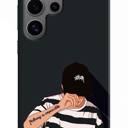 Aesthetic Boy Samsung S24 Ultra Hard Case Back Cover by Casekaro