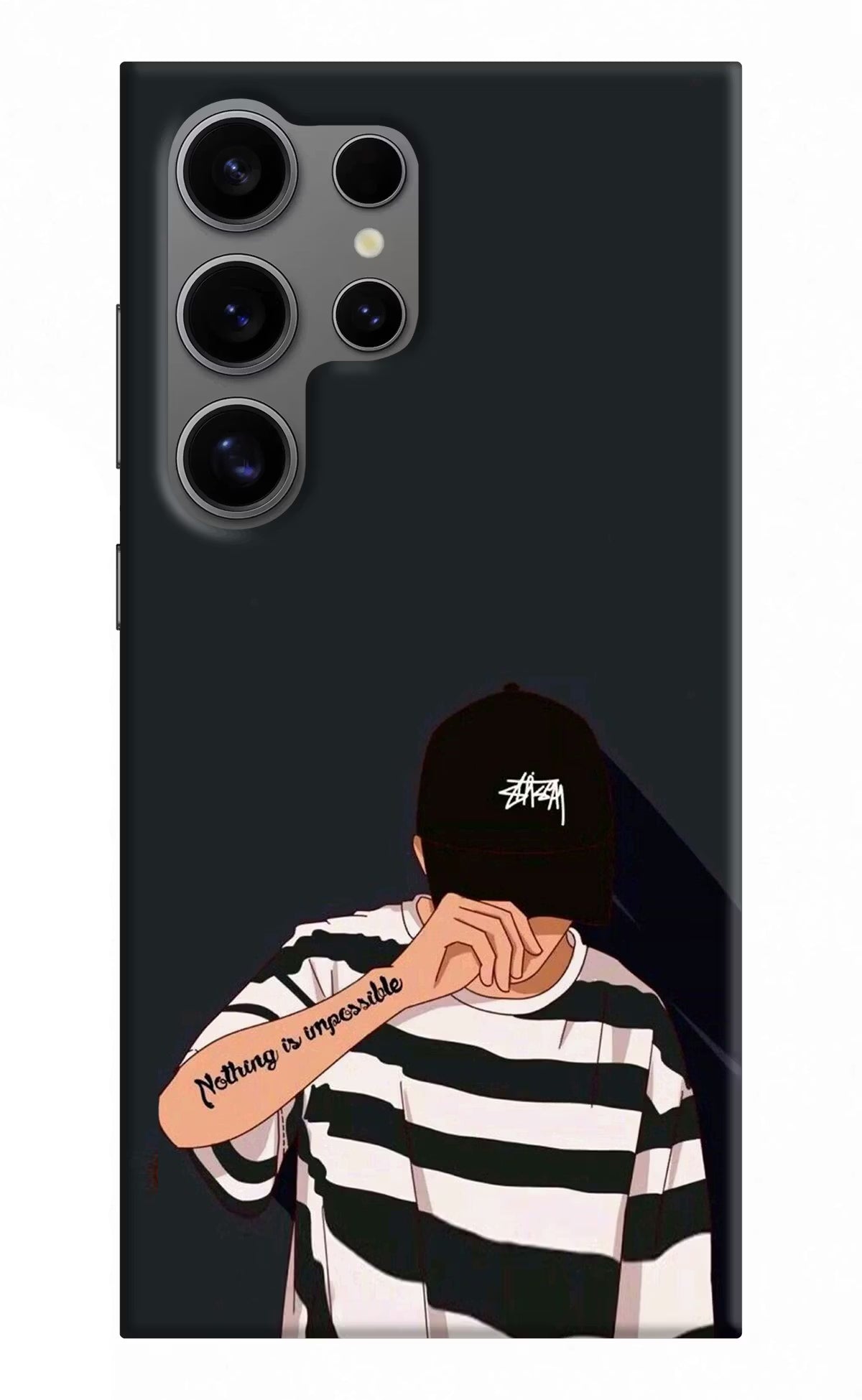 Aesthetic Boy Samsung S24 Ultra Hard Case Back Cover by Casekaro