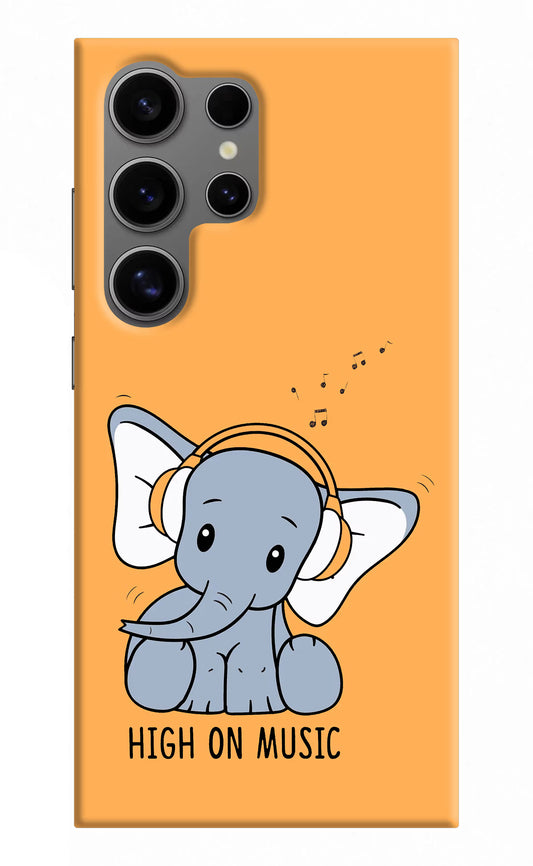 High On Music Samsung S24 Ultra Hard Case Back Cover by Casekaro