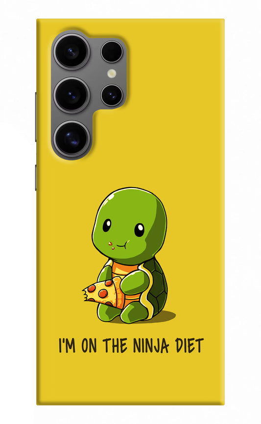 I'm on Ninja Diet Samsung S24 Ultra Hard Case Back Cover by Casekaro