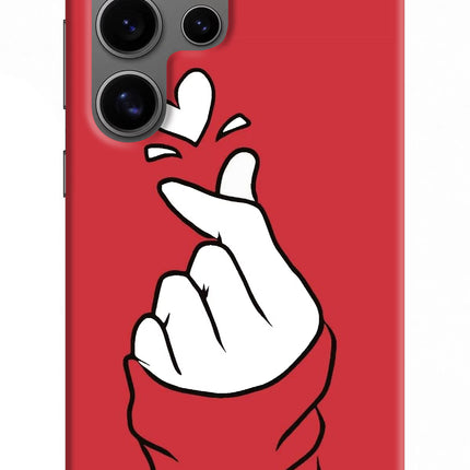Korean Love Sign Samsung S24 Ultra Hard Case Back Cover by Casekaro