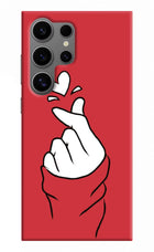 Korean Love Sign Samsung S24 Ultra Hard Case Back Cover by Casekaro