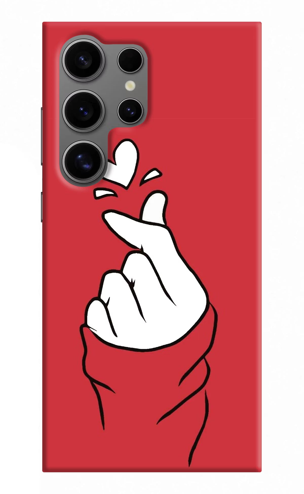 Korean Love Sign Samsung S24 Ultra Hard Case Back Cover by Casekaro