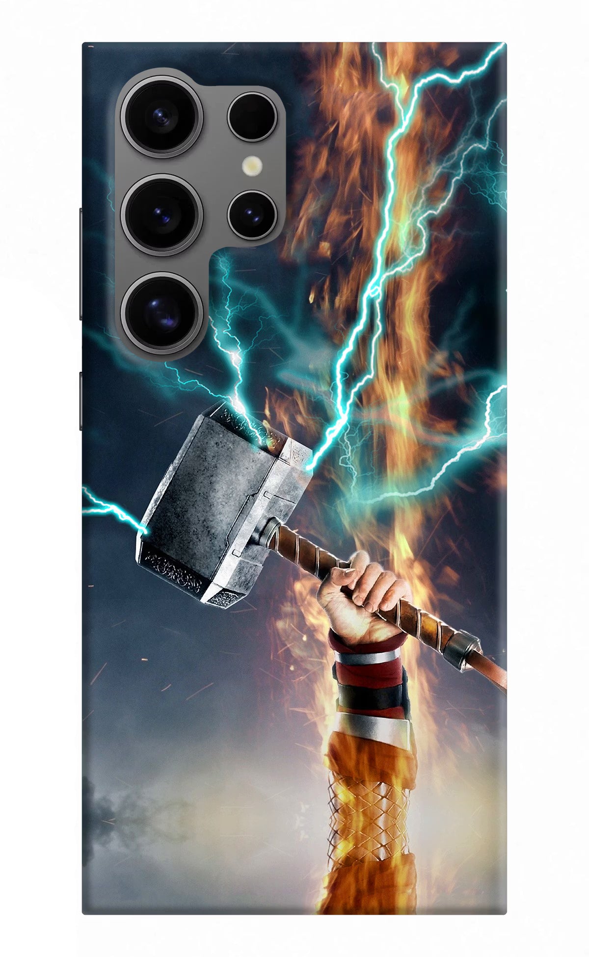 Thor Hammer Mjolnir Samsung S24 Ultra Hard Case Back Cover by Casekaro