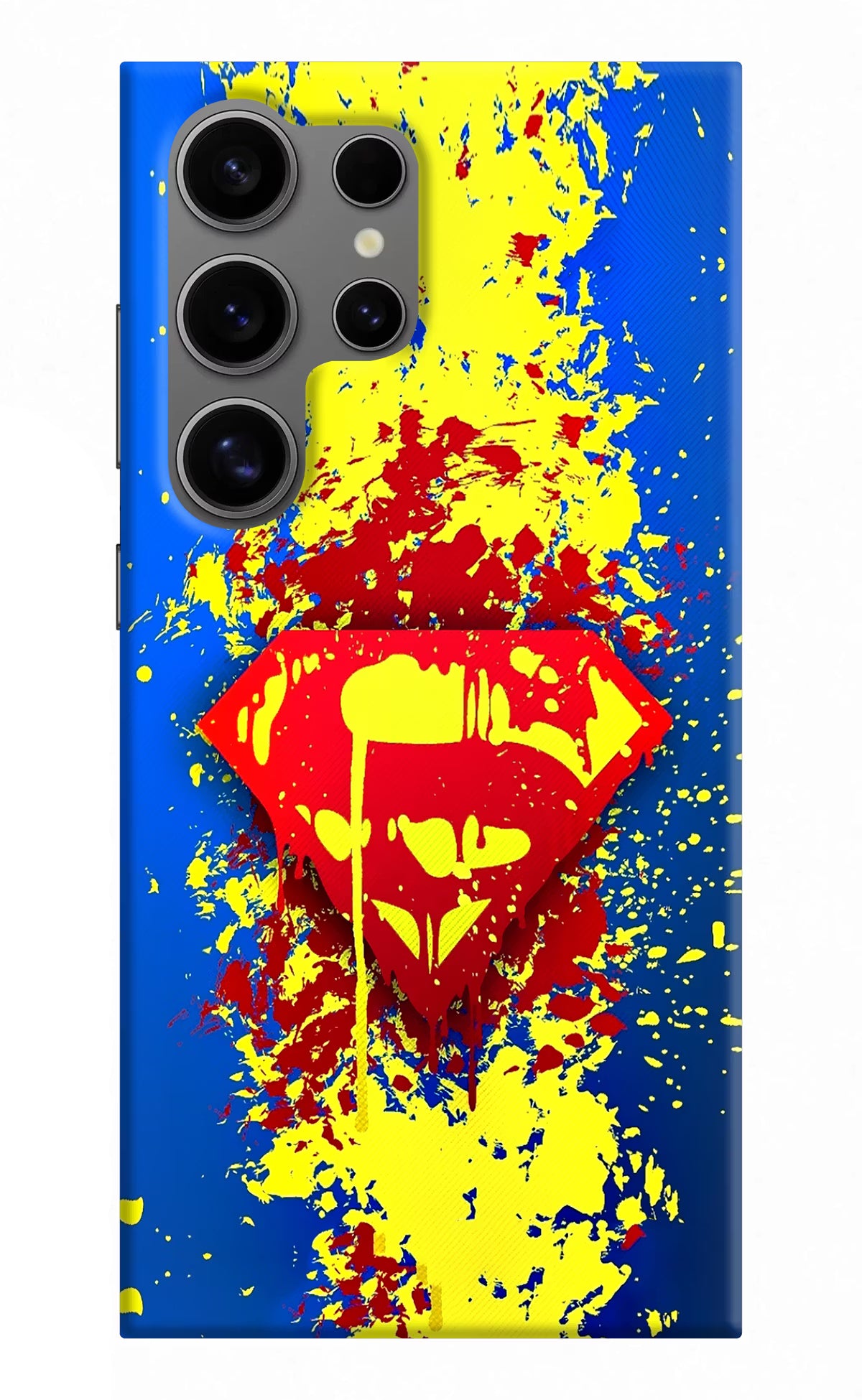 Superman logo Samsung S24 Ultra Hard Case Back Cover by Casekaro